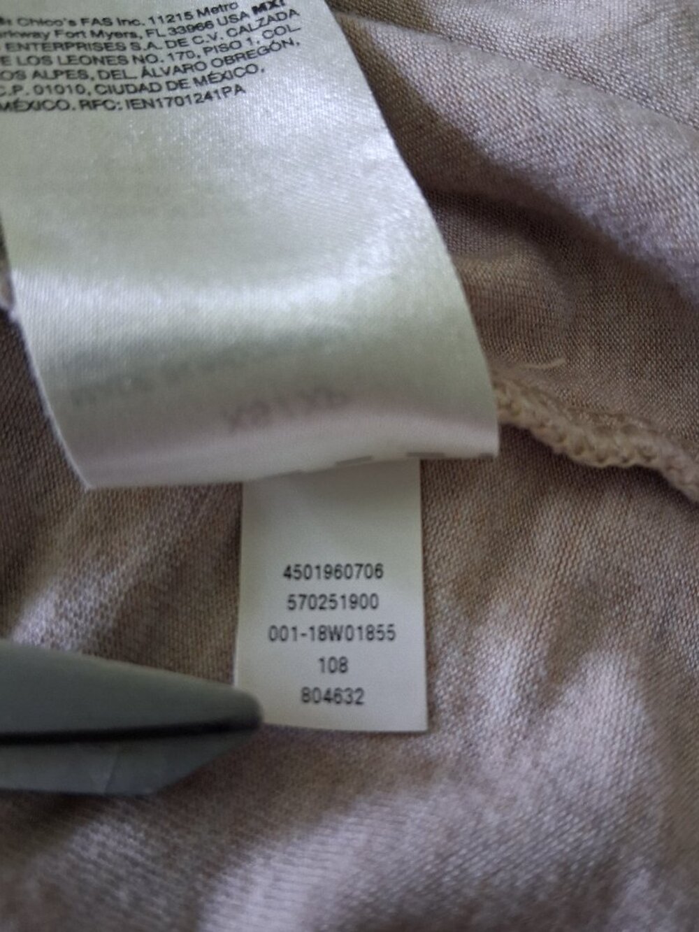 White House Black Market Beige Long Sleeve Top Women's Size XS - Picture 8 of 11